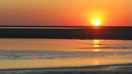 Soleil couchant sur le Pan