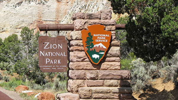 Parc national de Zion Zion_panneau